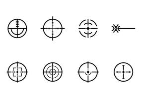 Icônes de balises laser vecteur