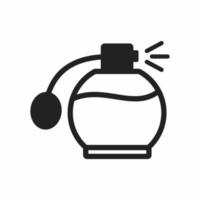 icône plate de parfum vecteur