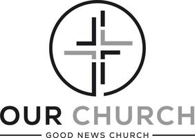 église logo signe graphique vectoriel moderne résumé