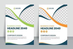 modèle de couverture d'entreprise créative, rapport annuel, dépliant, brochure, affiche d'entreprise, vecteur