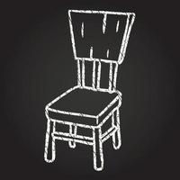 chaise dessin à la craie vecteur