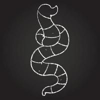 dessin de serpent à la craie vecteur