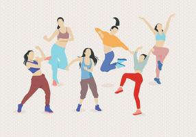 Zumba dancing vector