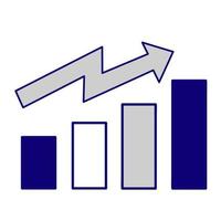 icônes vectorielles de commerce d'investissement. ensemble d'illustrations de concept crypto financier. concept de réussite financière et d'investissement vecteur