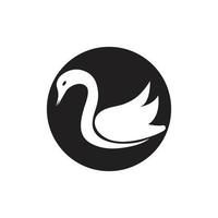 modèle de logo de cygne vecteur