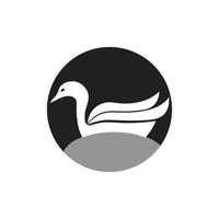 modèle de logo de cygne vecteur