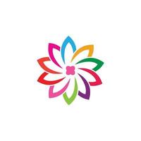logo fleur plumeria vecteur