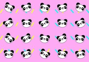 panda ou motif animal vecteur abstrait coloré