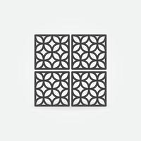 icône de ligne de concept de vecteur de carreaux de céramique moderne