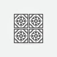 icône de concept de fine ligne de carreaux de céramique moderne vecteur