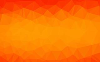 couverture de mosaïque de triangle de vecteur orange clair.