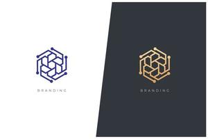 marketing commercial réseautage logo vectoriel