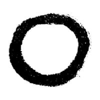 illustration ovale en surbrillance dessinée à la main. clipart de cadre de marqueur. cercle de gribouillis d'encre. élément unique vecteur