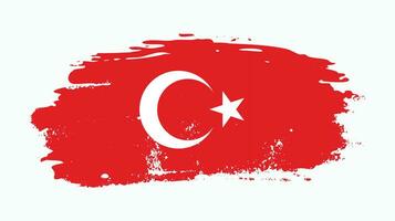 drapeau grunge abstrait turquie vecteur