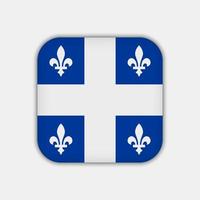 drapeau du québec, province du canada. illustration vectorielle. vecteur