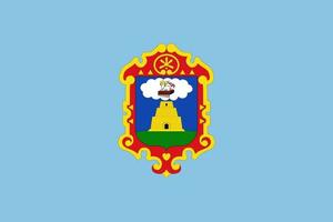 drapeau du département d'ayacucho. Pérou. illustration vectorielle. vecteur
