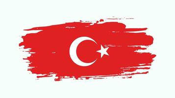 vecteur de drapeau grungy vintage turquie