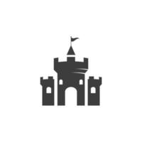 icône illustration vectorielle château vecteur