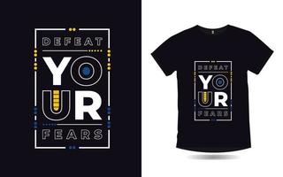 citations inspirantes conception d'affiche et de t-shirt de typographie moderne vecteur