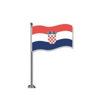 illustration du modèle de drapeau de la croatie vecteur