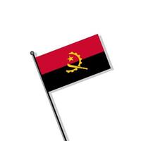 illustration du modèle de drapeau angola vecteur