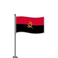 illustration du modèle de drapeau angola vecteur