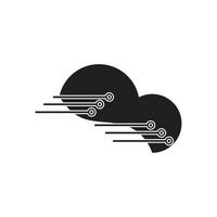 vecteur de logo nuage