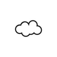 vecteur de logo nuage