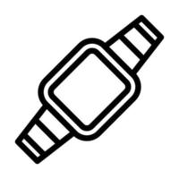 conception d'icône de montre intelligente vecteur