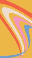 arrière-plan vertical groovy rétro. Conception d'affiche rayée des années 70. toile de fond y2k géométrique minimaliste à la mode. papier peint rétro funky. illustration vectorielle. vecteur