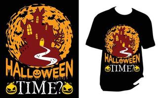 conception de t-shirt d'halloween vecteur