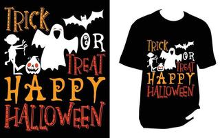 conception de t-shirt d'halloween vecteur