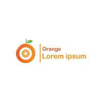 fruits logo orange vecteur