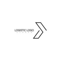symbole de conception de logo logistique vecteur
