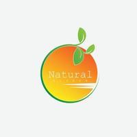 logo nature vert naturel vecteur