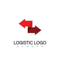 symbole de conception de logo logistique vecteur