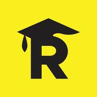 création de logo d'éducation de lettre r. identité de marque entreprise vecteur r icône et logo.