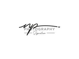 lettre np signature logo template vecteur