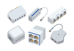 Pack de vecteurs de câble RJ45 S-Bus vecteur