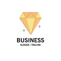 diamant ecommerce bijoux bijou entreprise logo modèle plat couleur vecteur