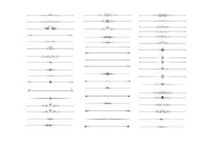 lignes de séparation ornementales classiques vecteur