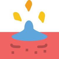 goutte pluie eau pluvieuse couleur plate icône vecteur icône modèle de bannière