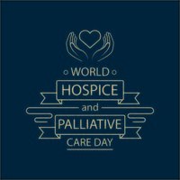affiche de la journée mondiale des soins palliatifs et des soins palliatifs vecteur