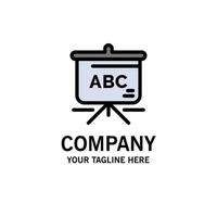 sac éducation cartable modèle de logo d'entreprise couleur plate vecteur