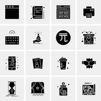 16 icônes universelles d'affaires vector illustration d'icône créative à utiliser dans les projets liés au web et au mobile