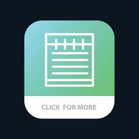 bloc-notes étude éducation école bouton application mobile version ligne android et ios vecteur
