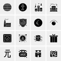 16 icônes universelles d'affaires vector illustration d'icône créative à utiliser dans les projets liés au web et au mobile