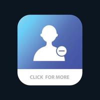 interface utilisateur de base bouton application mobile version android et ios glyphe vecteur