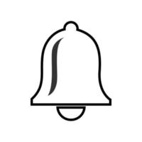 icône de la cloche. cloche de notification, illustration vectorielle de sortie d'icône d'alarme. vecteur