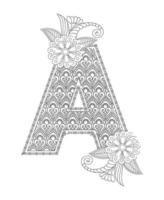 alphabet coloriage page.abc coloriage vecteur